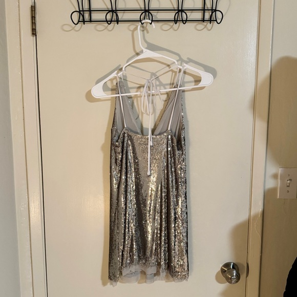 Silver Sequins Dress - Free People - Picture 2 of 4